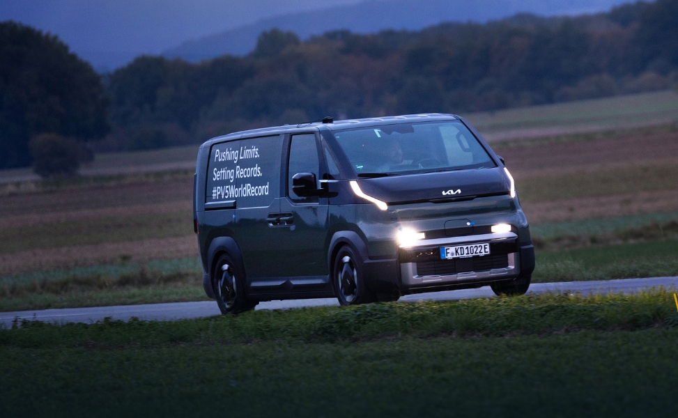kia pv5 cargo världsrekord