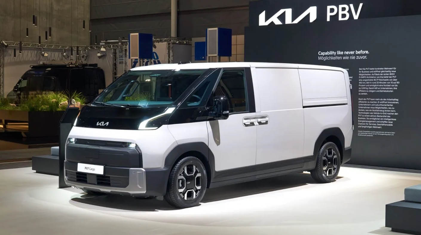 Kia presenterar större eltransportbilen PV7